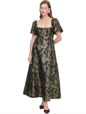 Hill House Matilda Bird Brocade Dress